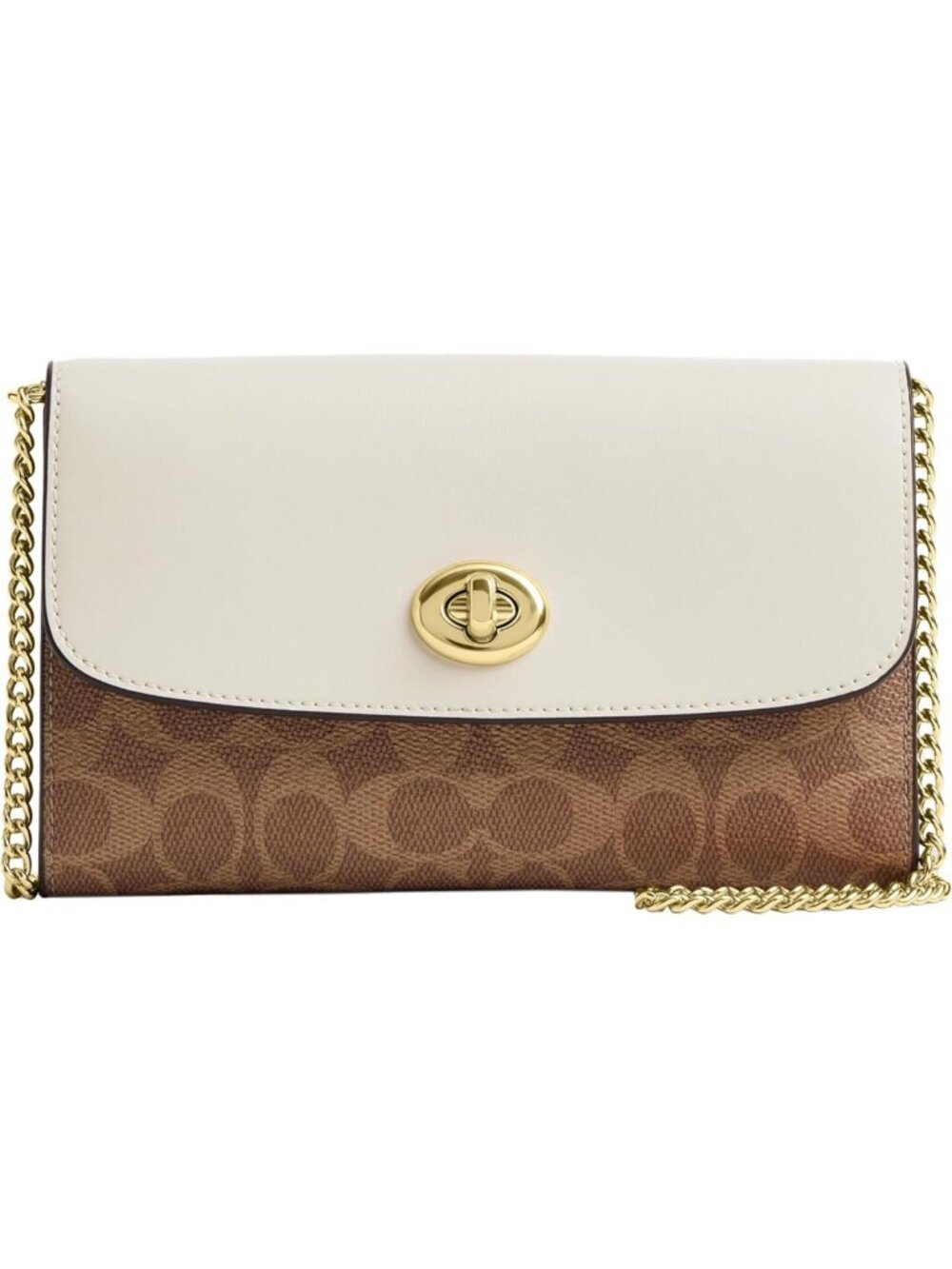 Stylish Women's Chain Crossbody Bag in Signature Canvas - Chic & Versatile